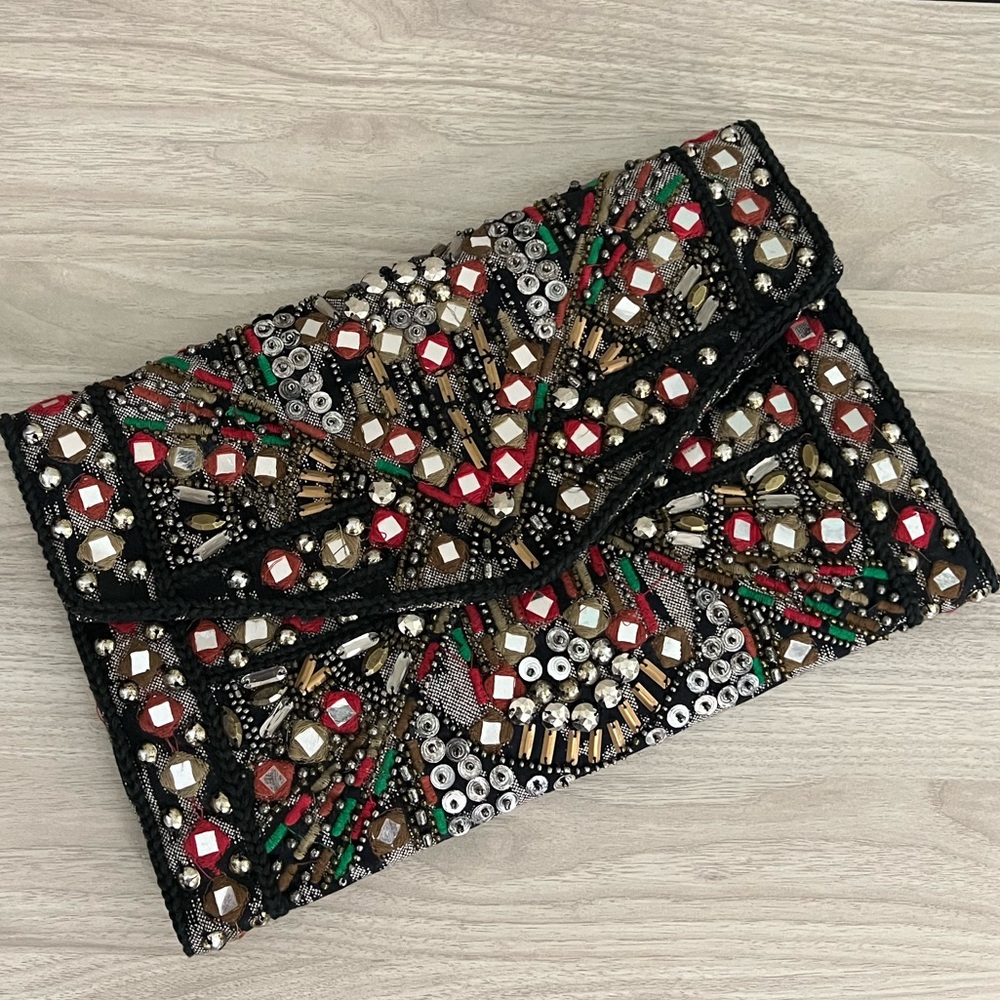 Zara Beaded Clutch